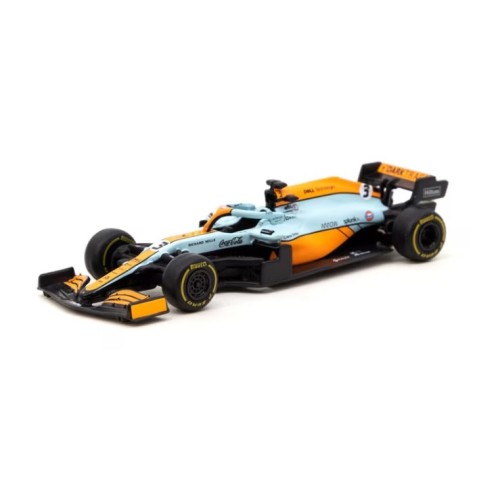 TCT64GF040DR1 - 1/64 MCLAREN MCL35M MONACO GRANDPRIX 2021 NO.3 DANIEL RICARDO, GULF BLUE/ORANGE