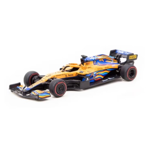 TCT64GF040DR3 - 1/64 2021 MCLAREN MCL35M NO.3 DANIEL RICCIARDO ABU DHABI GRAND PRIX, YELLOW/BLUE