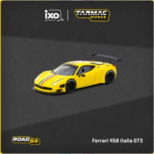 TCT64R073YL - 1/64 FERRARI 458 ITALIA GT3 YELLOW