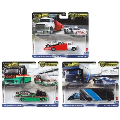 MHWFLF56-957B - X4 HOTWHEELS TEAM TRANSPORTERS ASST 957B 2024B B CASE ASSORTMENT