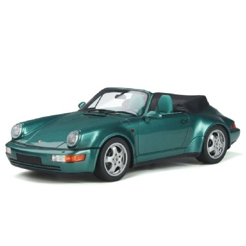 GTS294 -  1/18 PORSCHE 911 (964) CONVERTIBLE TURBO LOOK WIMBLEDON GREEN METALLIC 1992